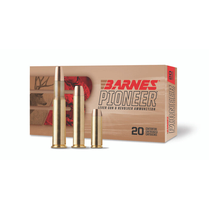 Barnes Pioneer Ammunition 45 Colt (Long Colt) Original Jacketed Flat Nose 250 Grain Box of 20