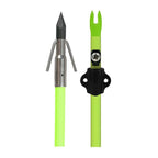 Muzzy Iron Fiberglass Bowfishing Arrow with 3-Barb Fish Point Chartreuse 32"