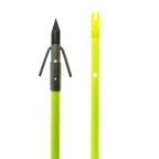 Muzzy Classic Fiberglass Bowfishing Arrow with Carp Point & Slide Chartreuse 32"