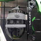 Muzzy LV-R Quick Detach Aluminum Bowfishing Reel Seat Green