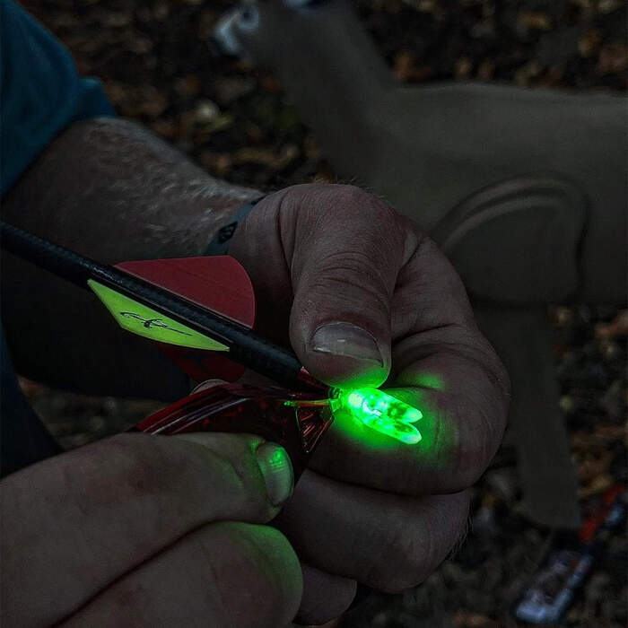 Nockturnal S Lighted Nock Green (.244 Diameter) Pack of 3