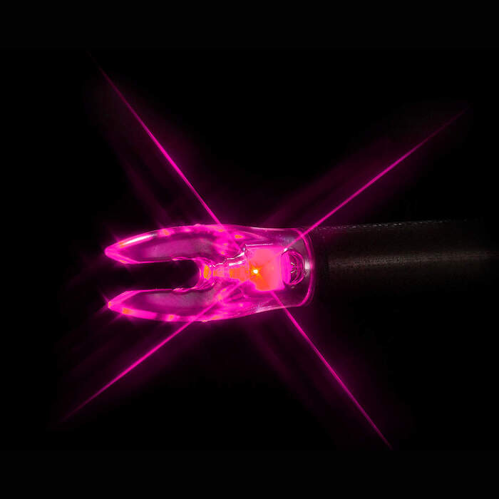 Nockturnal Universal Lighted Nock Pink Pack of 3