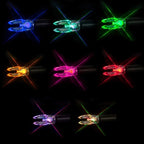 Nockturnal Universal Lighted Nock Red & Blue Strobing Pack of 3