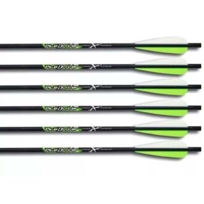 Carbon Express Piledriver Carbon Crossbow Bolts 22" Pack of 6