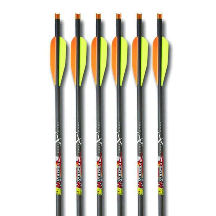 Carbon Express Mayhem Carbon Crossbow Bolts 22" Pack of 6