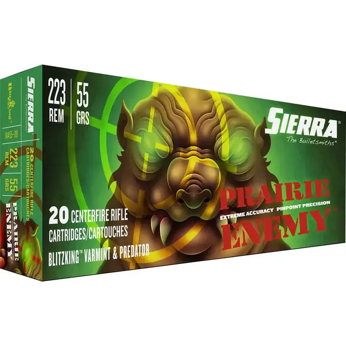 Sierra Ammunition 223 Remington 55 Grain BlitzKing Polymer Tip 20 Count