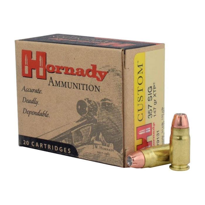 Hornady Ammunition 357 Sig 147 Grain XTP Polymer Tip 20 Count