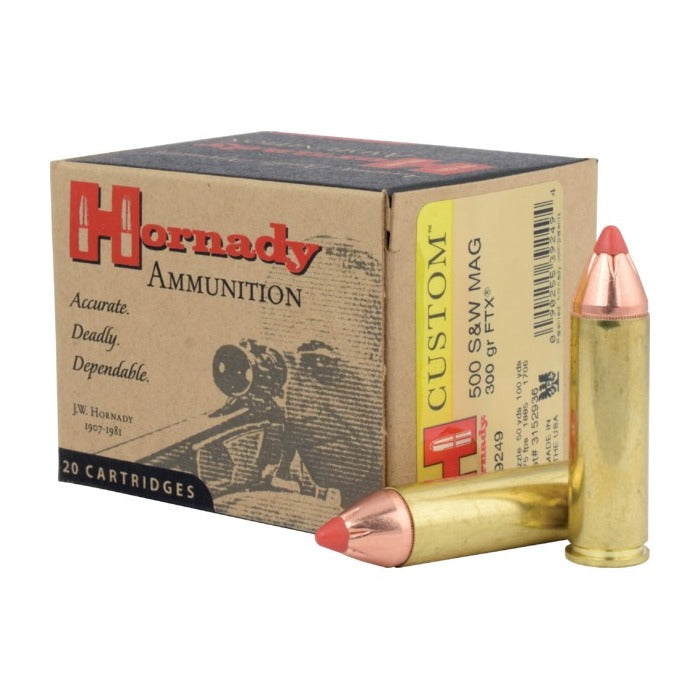 Hornady Ammunition 500 S&W Magnum 300 Grain FTX Polymer Tip 20 Count