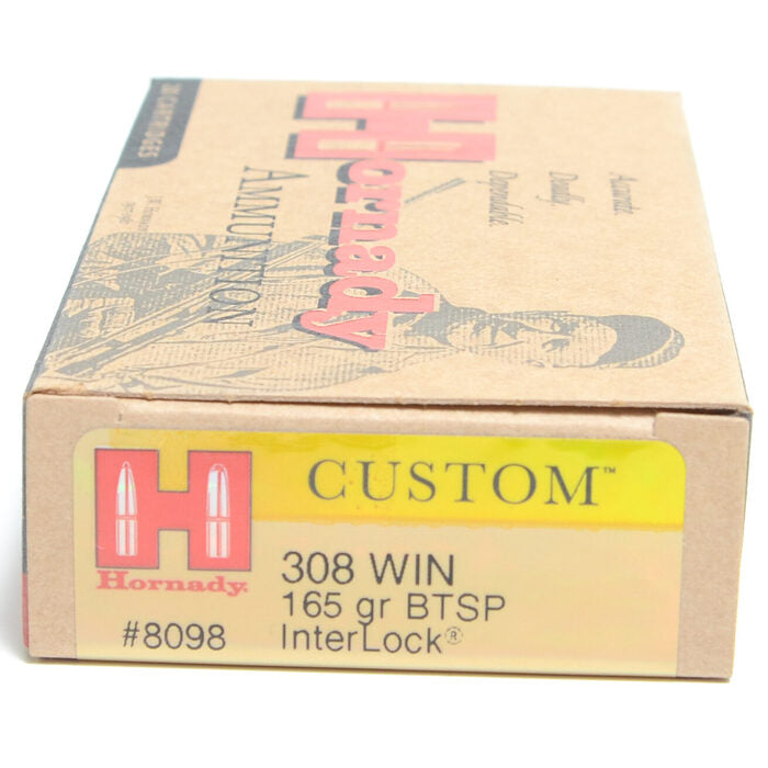 Hornady Ammunition 308 Winchester 165 Grain Boat Tail Soft Point 20 Count