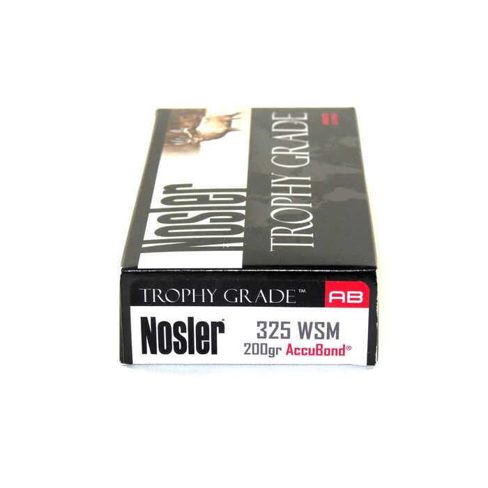 Nosler Ammunition 325 Winchester Short Magnum (WSM) 200 Grain AccuBond Polymer Tip 20 Count