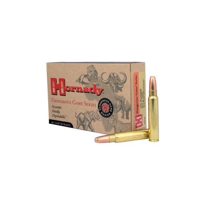 Hornady Ammunition 375 Ruger 300 Grain DGS Jacketed Flat Nose 20 Count