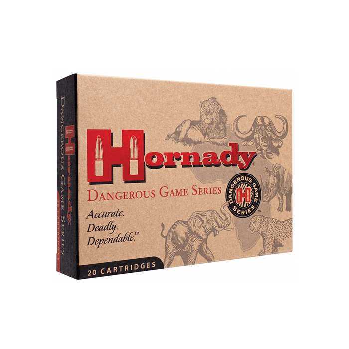 Hornady Ammunition 470 Nitro Express 500 Grain DGX Flat Nose 20 Count