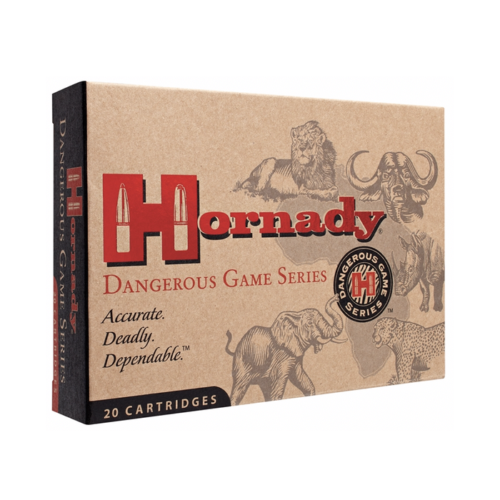 Hornady Ammunition 500-416 Nitro Express 400 Grain DGX Flat Nose 20 Count