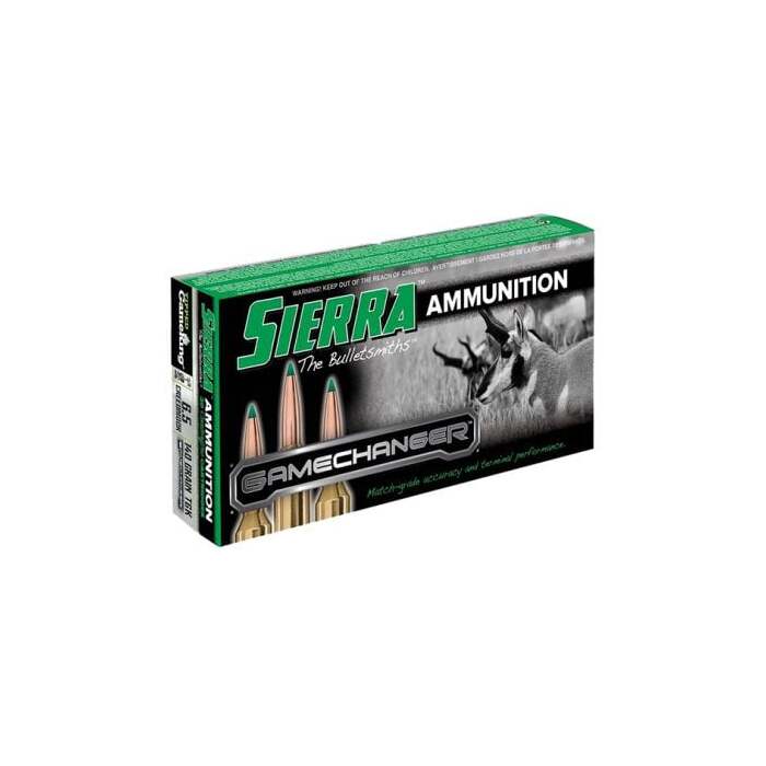 Sierra Ammunition 6.5 Creedmoor 140 Grain Tipped Game King Spitzer Boat Tail 20 Count