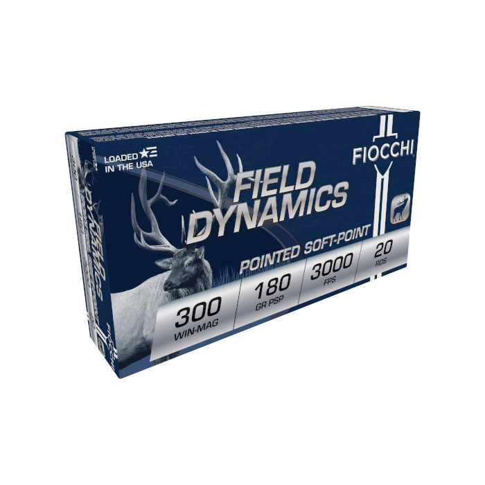 Fiocchi Ammunition 300 Winchester Magnum 180 Grain Pointed Soft Point 20 Count