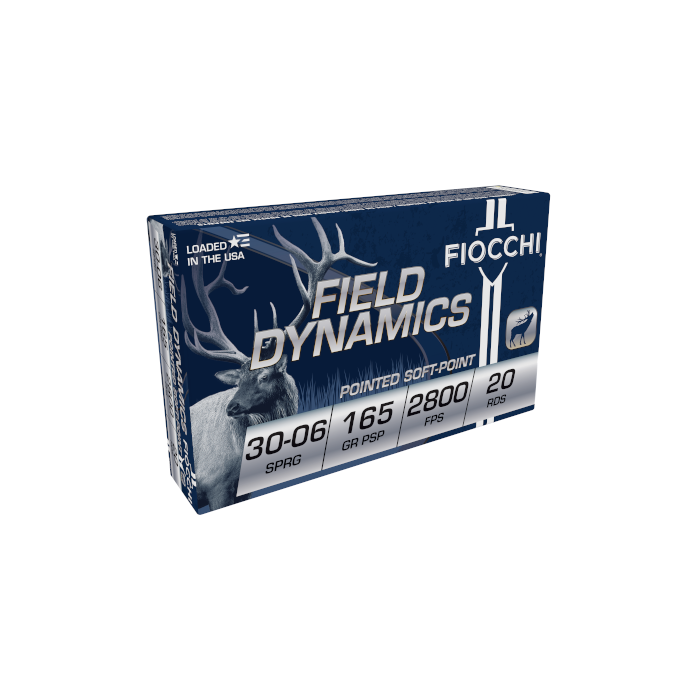 Fiocchi Ammunition 30-06 Springfield 165 Grain Pointed Soft Point 20 Count