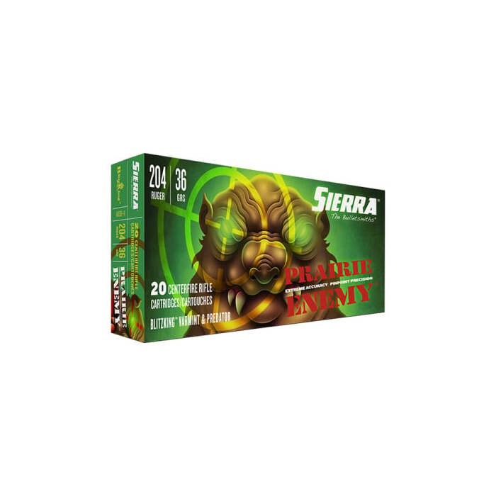 Sierra Ammunition 204 Ruger 36 Grain BlitzKing Polymer Tipped 20 Count