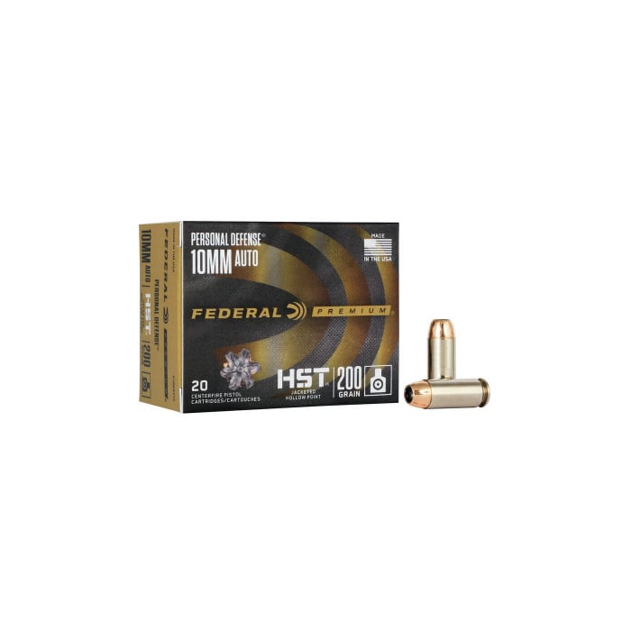 Federal Ammunition 10mm Auto 200 Grain Jacketed Hollow Point 20 Count