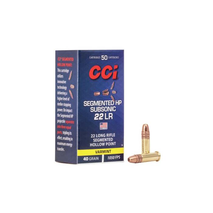 CCI Ammunition 22 Long Rifle 40 Grain Hollow Point 50 Count