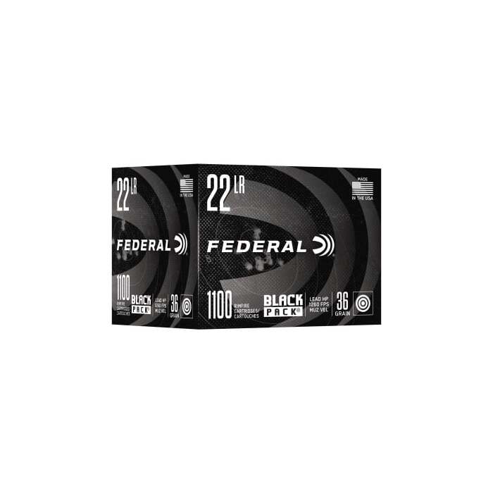 Federal Ammunition 22 Long Rifle 36 Grain Lead Hollow Point 1100 Count