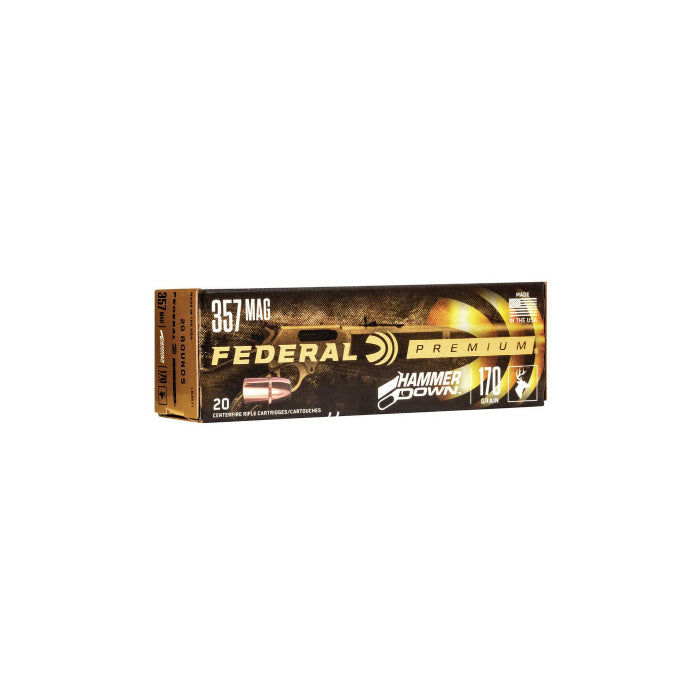 Federal Ammunition 357 Magnum 170 Grain Bonded Hollow Point 20 Count
