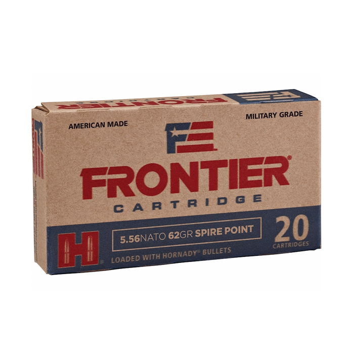Frontier Ammunition 5.56x45mm NATO 62 Grain Soft Point 20 Count