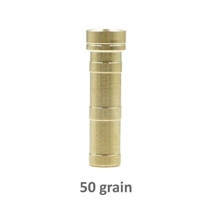 Carbon Express #1 50 Grain (.244" Diameter) Arrow Inserts Brass Pack of 12