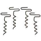 Rhino Outdoors Anchor Kit Black Pack of 4