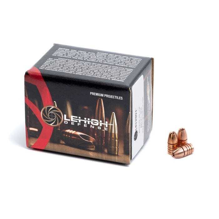Lehigh Controlled Fracturing Bullets (.357 Diameter) 125 Grain Solid Copper Hollow Point Box of 50