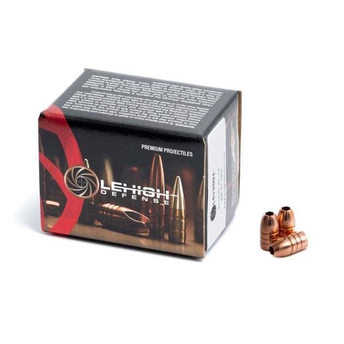 Lehigh Controlled Fracturing Bullets (.452 Diameter) 250 Grain Solid Copper Hollow Point Box of 50