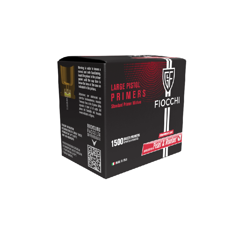 Fiocchi Large Pistol Primers (1500 ct box)