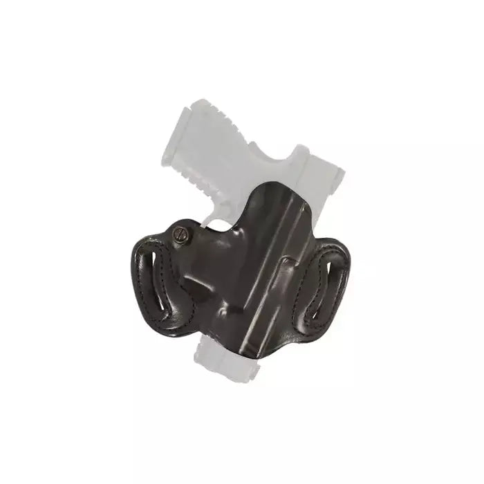 DeSantis Mini Slide Holster Right Hand Springfield XD9, Springfield XD 40 Premium Saddle Leather Black
