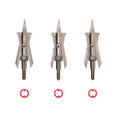 Rage Black Series 3-Blade Mechanical Broadhead 1-3/4" Cutting Diameter Pack of 3