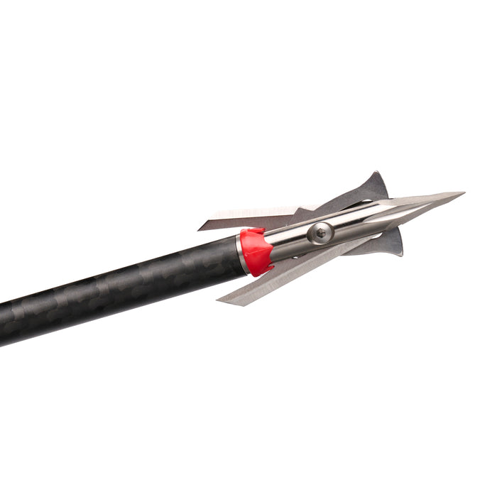 Rage Black Series 3-Blade Mechanical Broadhead 1-3/4" Cutting Diameter Pack of 3