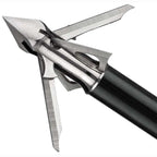 Muzzy HBX 4-Blade Fixed Blade Crossbow Broadhead 100 1-5/8" Cutting Diameter Pack of 3