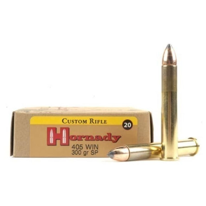 Hornady Ammunition 405 Winchester 300 Grain Interlock Jacketed Soft Point 20 Count