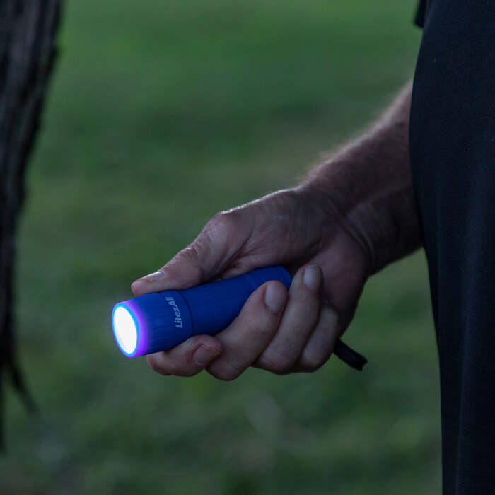 Litezall All Weather Flashlight 100 Lumens Rubberized Body Black