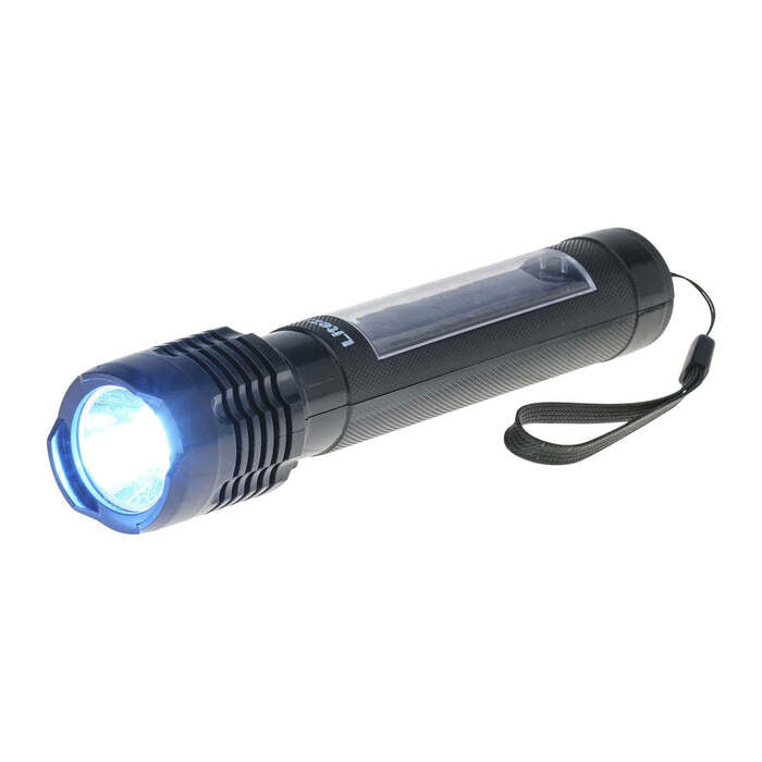 Litezall Bask Solar Flashlight 75 Lumens Aluminum Black