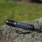 Litezall Bask Solar Flashlight 75 Lumens Aluminum Black