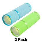 Litezall Glow In the Dark Flashlight 120 Lumens Aluminum Green Pack of 2