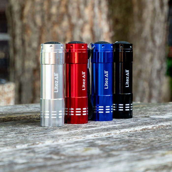Litezall Pocket Flashlight 120 Lumens Aluminum Black