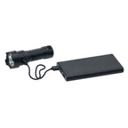 Litezall Rechargeable  Flashlight 120 Lumens Aluminum Black