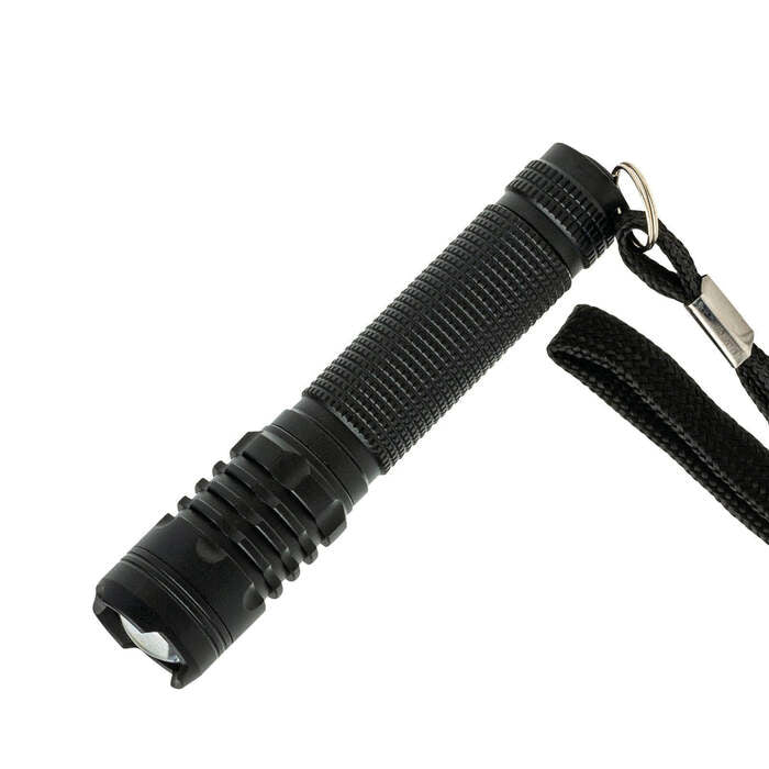 Litezall Tactical Flashlight 120 Lumens Aluminum Black
