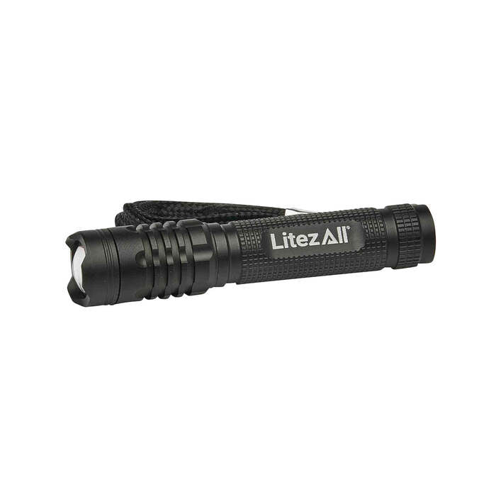 Litezall Tactical Flashlight 120 Lumens Aluminum Black