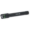 Litezall Thin Rechargeable Flashlight 2000 Lumens Aluminum Black
