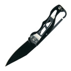Litezall Tactical Flashlight & Pocket Knife Combo 280 Lumens Aluminum Black