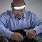 Litezall 180 degree Briteband Head Lamp 200 Lumens Aluminum Black