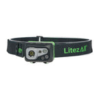 Litezall Nearly Invincible Rechargable Head Lamp 240 Lumens Black