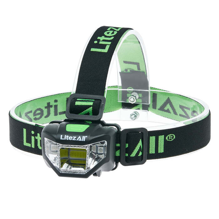 Litezall Quattro 4 Mode Head Lamp 200 Lumens Black