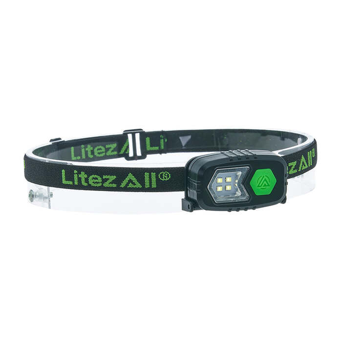 Litezall Ultralite Head Lamp 60 Lumens Aluminum Black